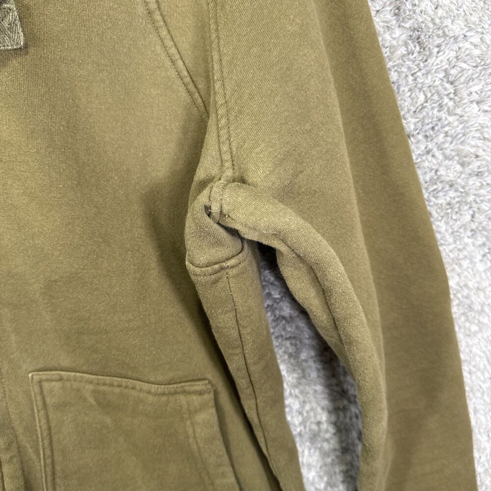 Flint And Tinder The 10 Year Hoodie Full Zip Large Olive Green Made In USA - Picture 4 of 10